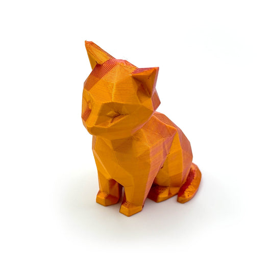 Low Poly Kissa - patsas - Petskun Kauppa