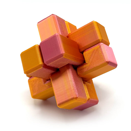 Pieni ja Pippurinen Burr Puzzle - Petskun Kauppa