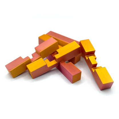 Suuri perinteinen 6 - palainen "Burr Puzzle" - Petskun Kauppa