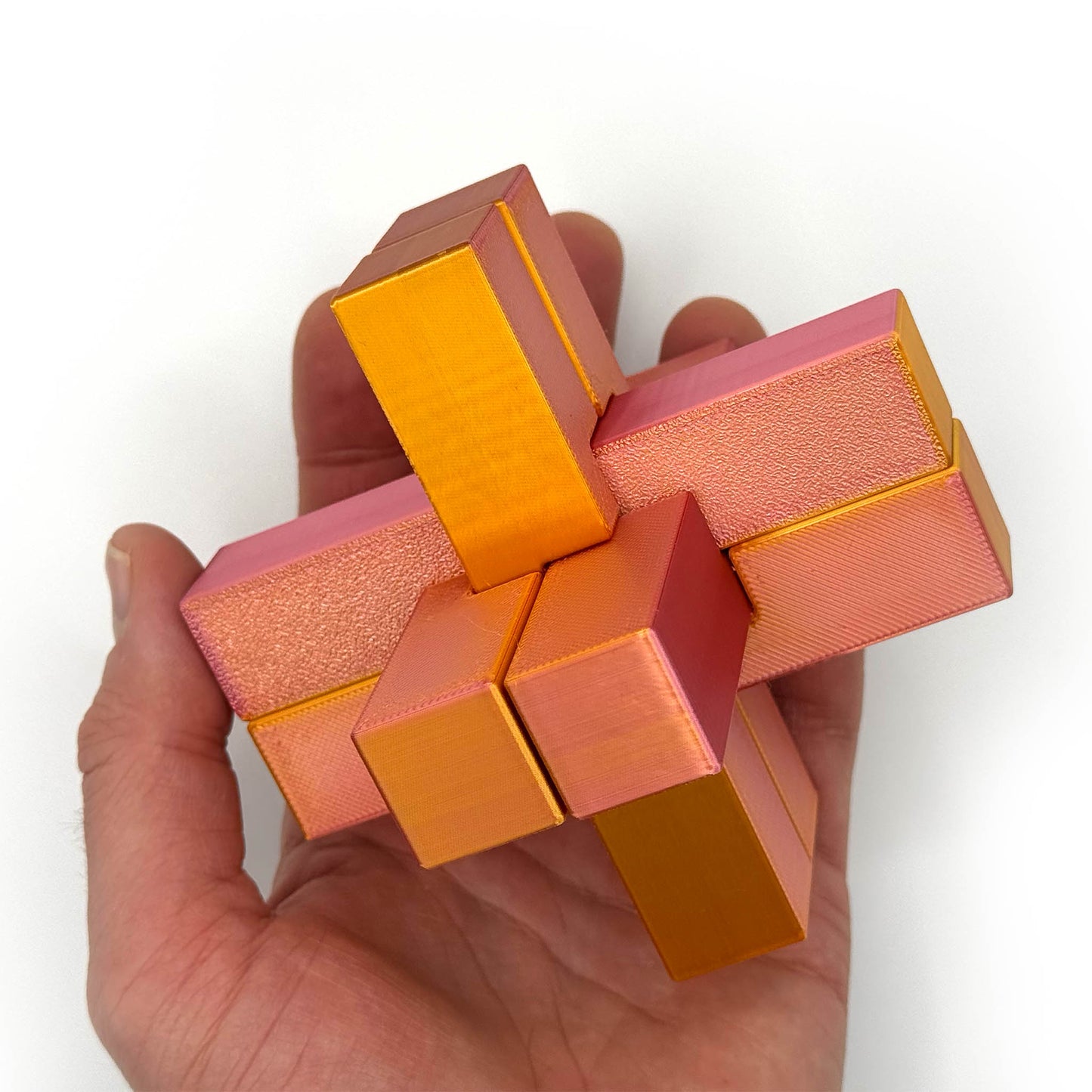 Suuri perinteinen 6 - palainen "Burr Puzzle" - Petskun Kauppa
